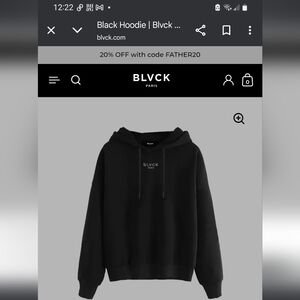 BLVCK Paris Black Hoodie